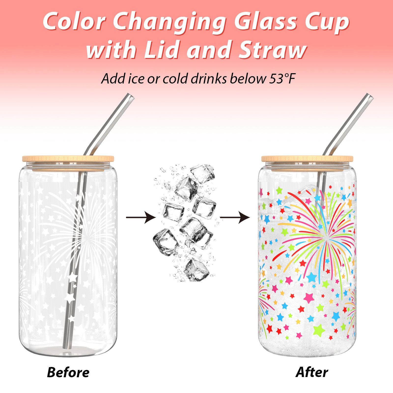 Color-Changing Glass Cup